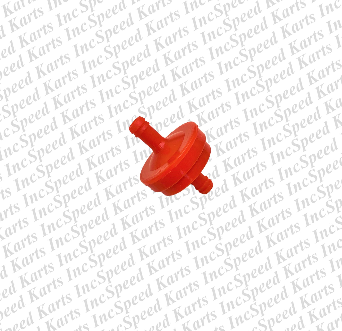 Inline Fuel Filter - Pancake Style - RED
