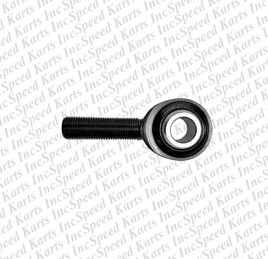1/2" Steel Heim Male - RH - BLACK - with Hole Drilled for Diaper Pin