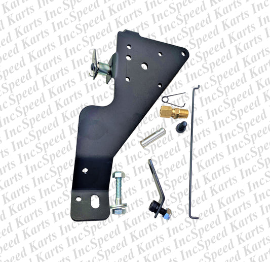 Speed Karts Low Profile 1/2 Cut Top Plate/Throttle Linkage Kit - BLACK